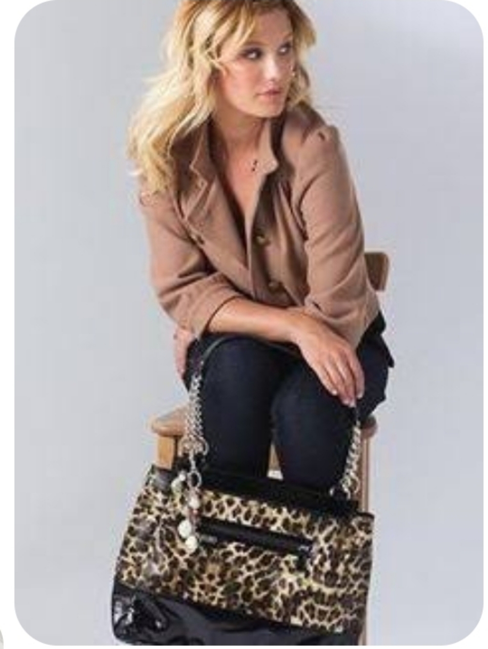 Miche TEREASA Prima Shell Black & Tan Leopard Print